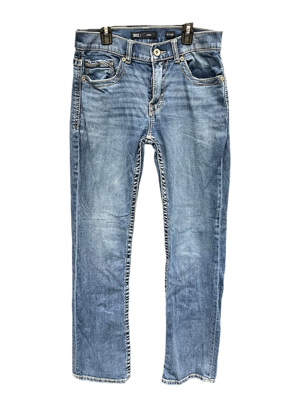 BKE Buckle | Aiden Jeans Mens Bootcut Boot Med Wash Preppy Western Cowboy 31x32